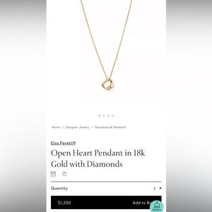 Tiffany & Co Diamond Heart Necklace